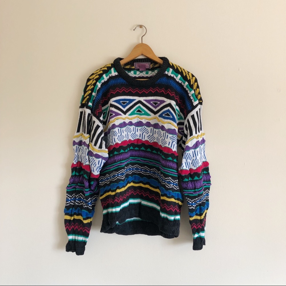 Mens Crazy Patterned Sweater